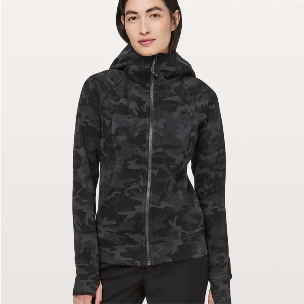 Lululemon Athletica Black Camo Jacket